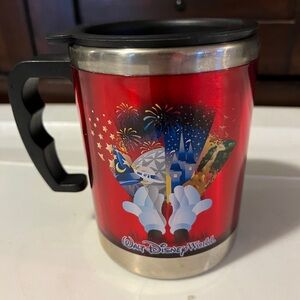 Walt Disney World Red Travel Mug With Lid